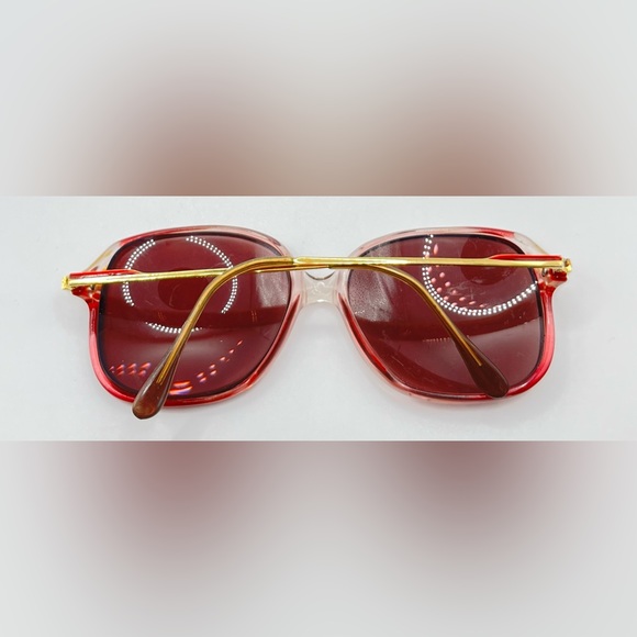 Vintage Clearvision Pink Translucent Oval Butterfly Sunglasses Frames Only - Picture 4 of 8